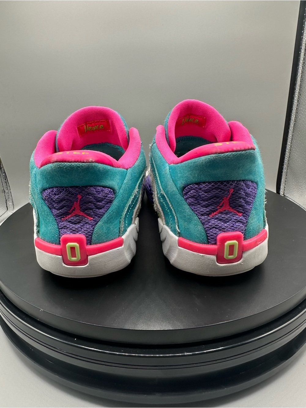 Jordan Tatum 2 Wave Runner Basketball Shoes Youth 5 Teal/Pink/Lime - Picture 6 of 10